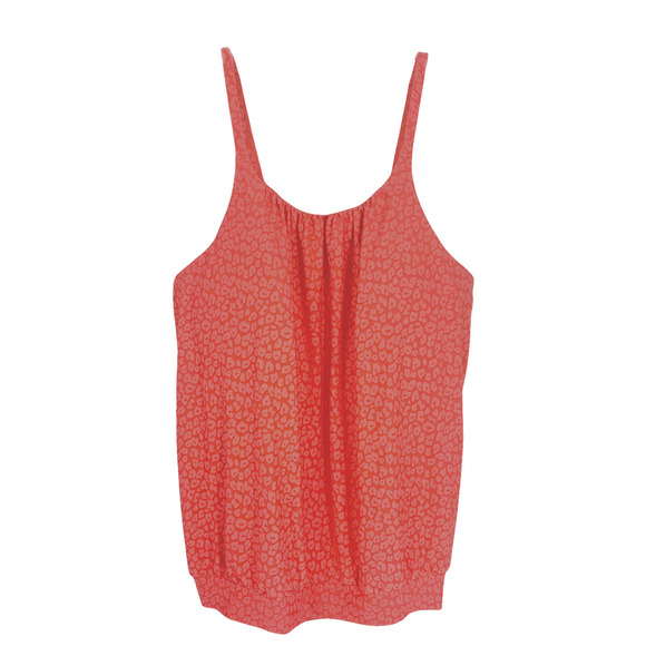 NEW Lane Bryant Plus Sz 20 Coral Leopard Blouson Tankini Swim Bathing Top NWOT - Picture 2 of 7